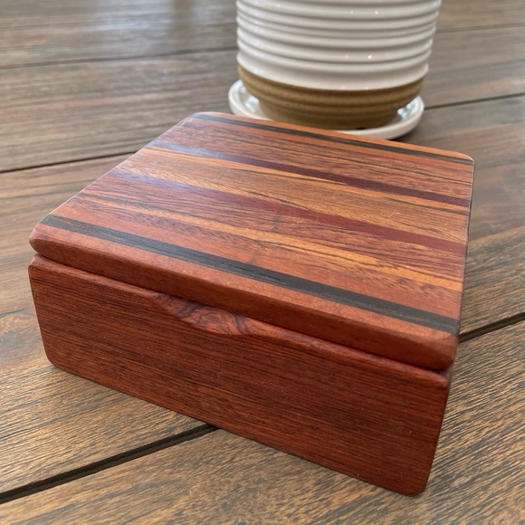 Sold Handmade wooden jewel box for men - Picture 1 of 3